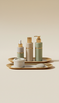 Minimalist Self-Care Kit with Gold Accents
